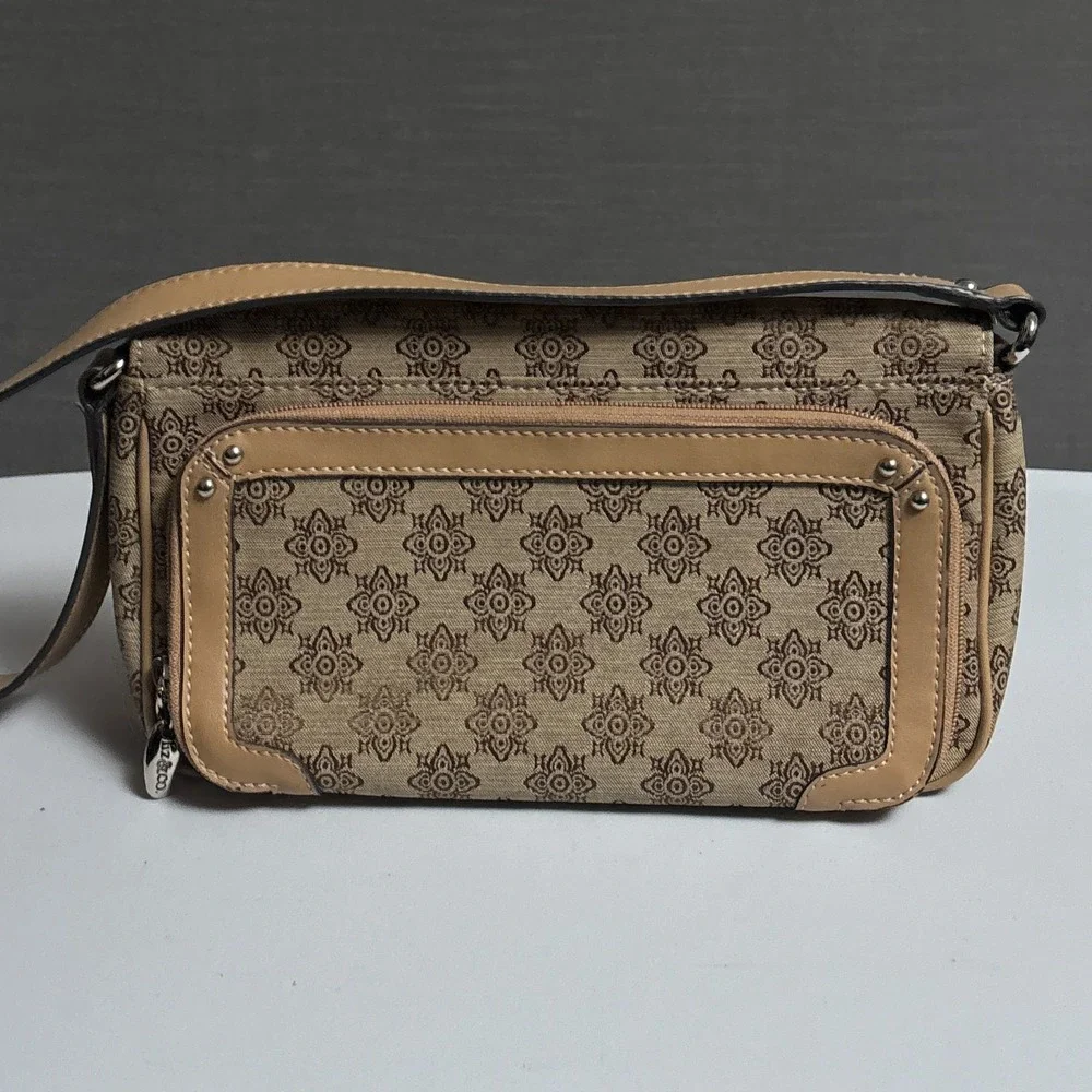 Vintage Liz & Co Baguette Brown Shoulder Bag Purse Small‎ Retro 90s y2k